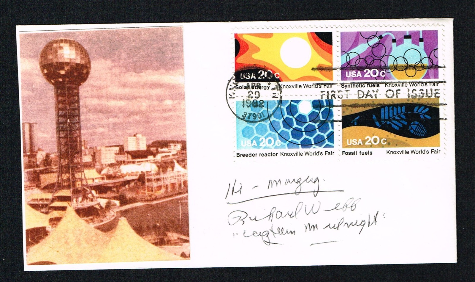 RICHARD WEBB (D. 1993) SIGNED AUTOGRAPH FIRST DAY COVER FDC TV AND RADIO ACTOR COLLECTIBLE MEMORABILIA