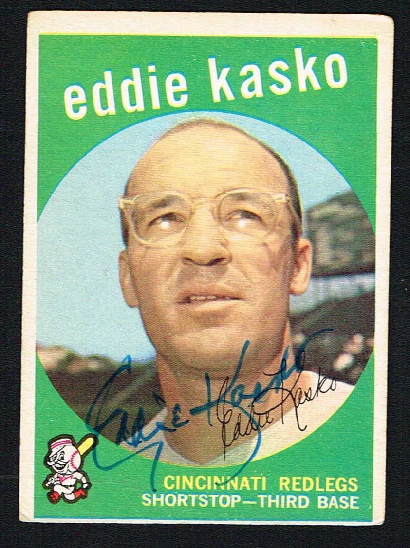 Eddie Kasko #232 signed autograph auto 1959 Topps Baseball Trading Card