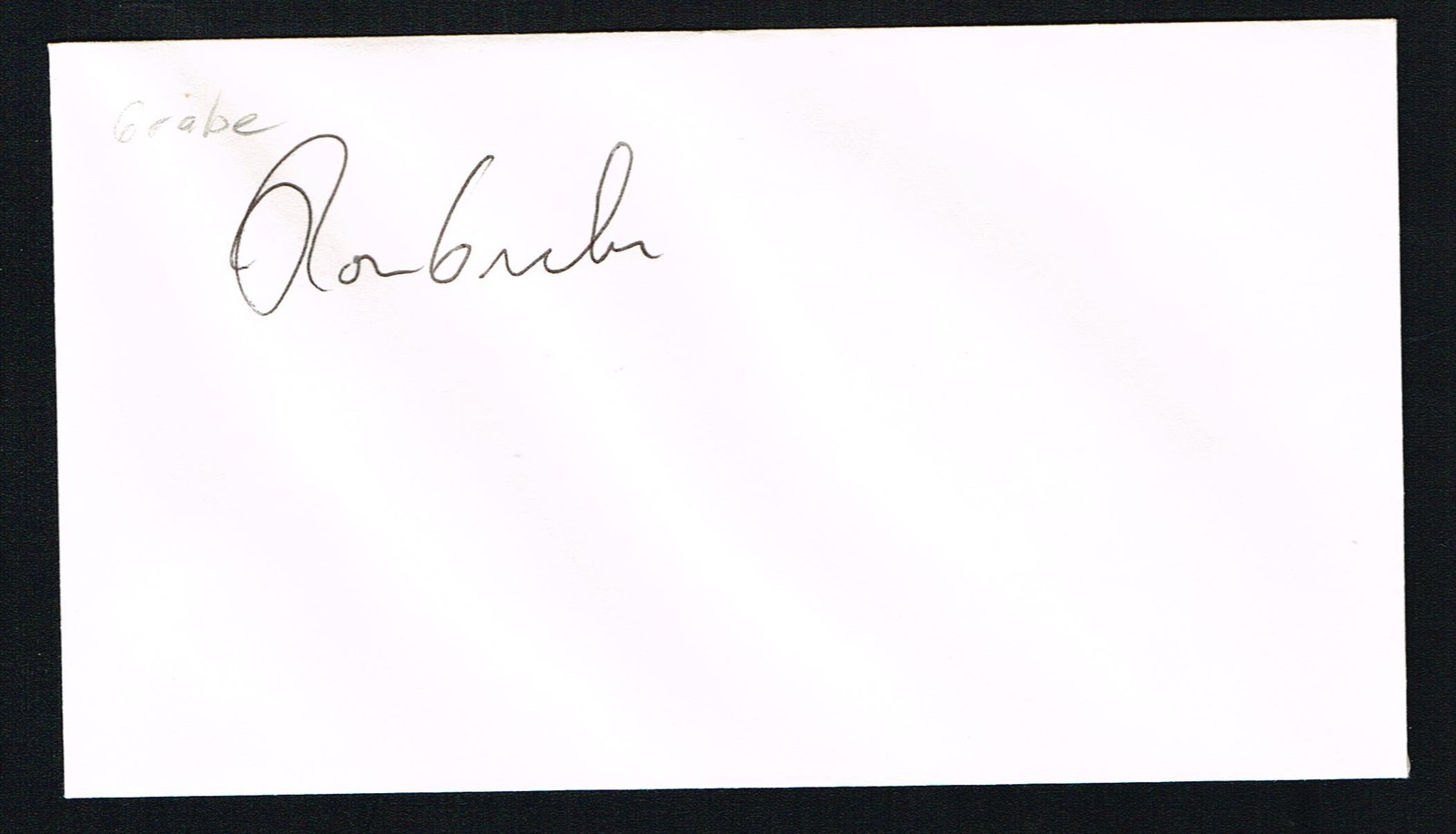 Ronald John Grabe signed autograph auto Envelope / Cover NASA Astronaut