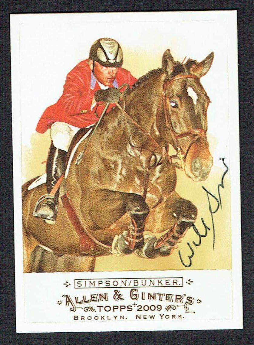 Will Simpson #228 signed autograph auto 2009 Topps Allen & Ginter Trading Card
