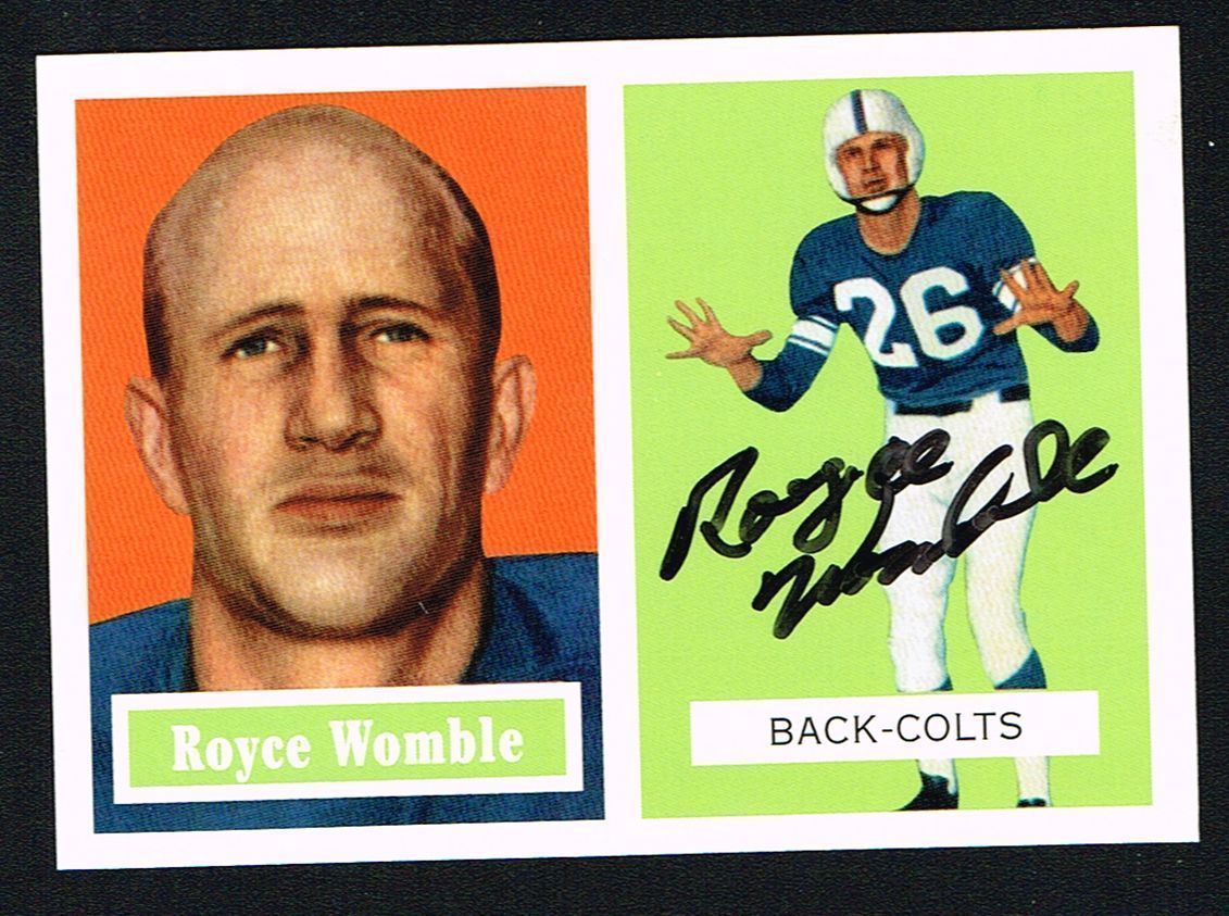 Royce Womble #86 signed autograph auto 1994 Topps 1957 Archives Football Card