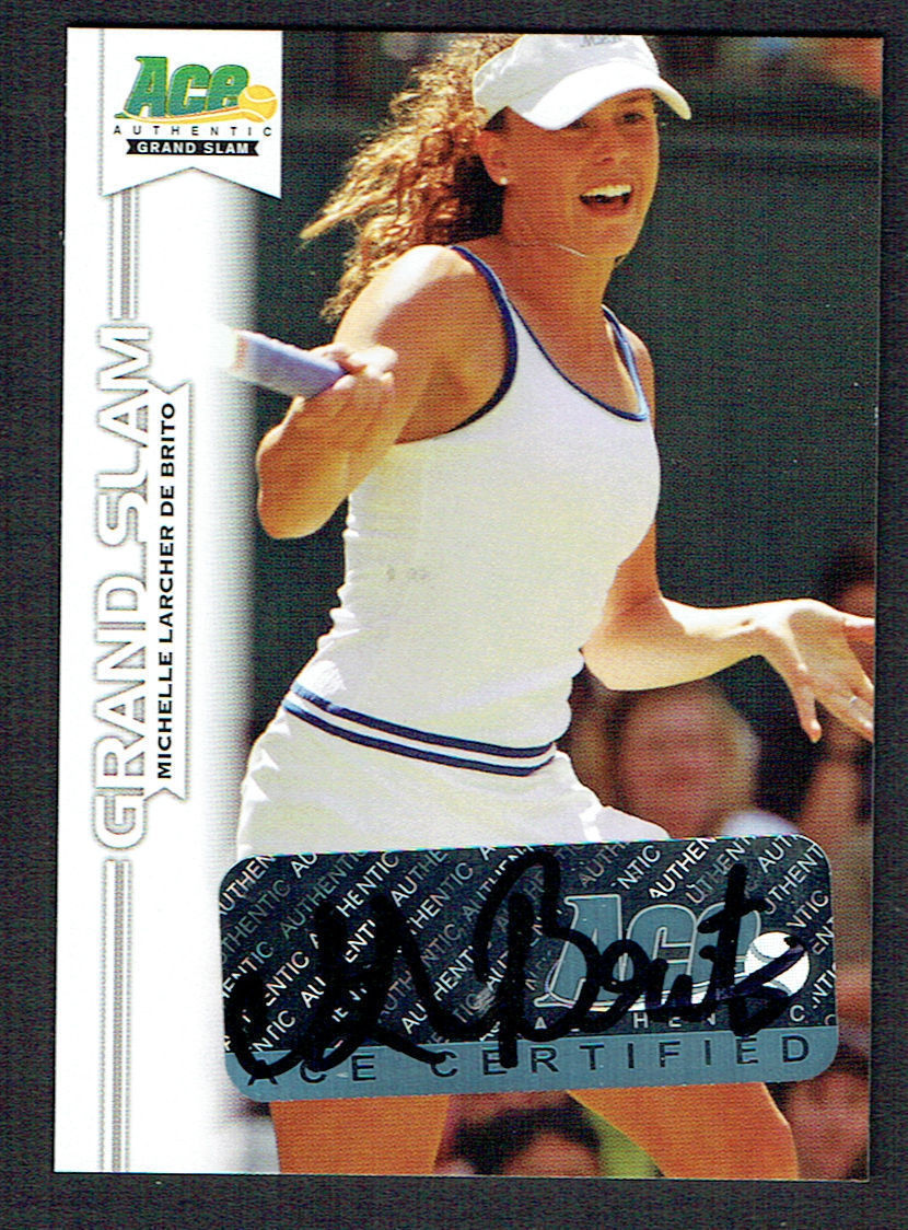 Michelle Larcher De Brito #BA-MLB signed autograph 2013 Ace Authentic Grand Slam