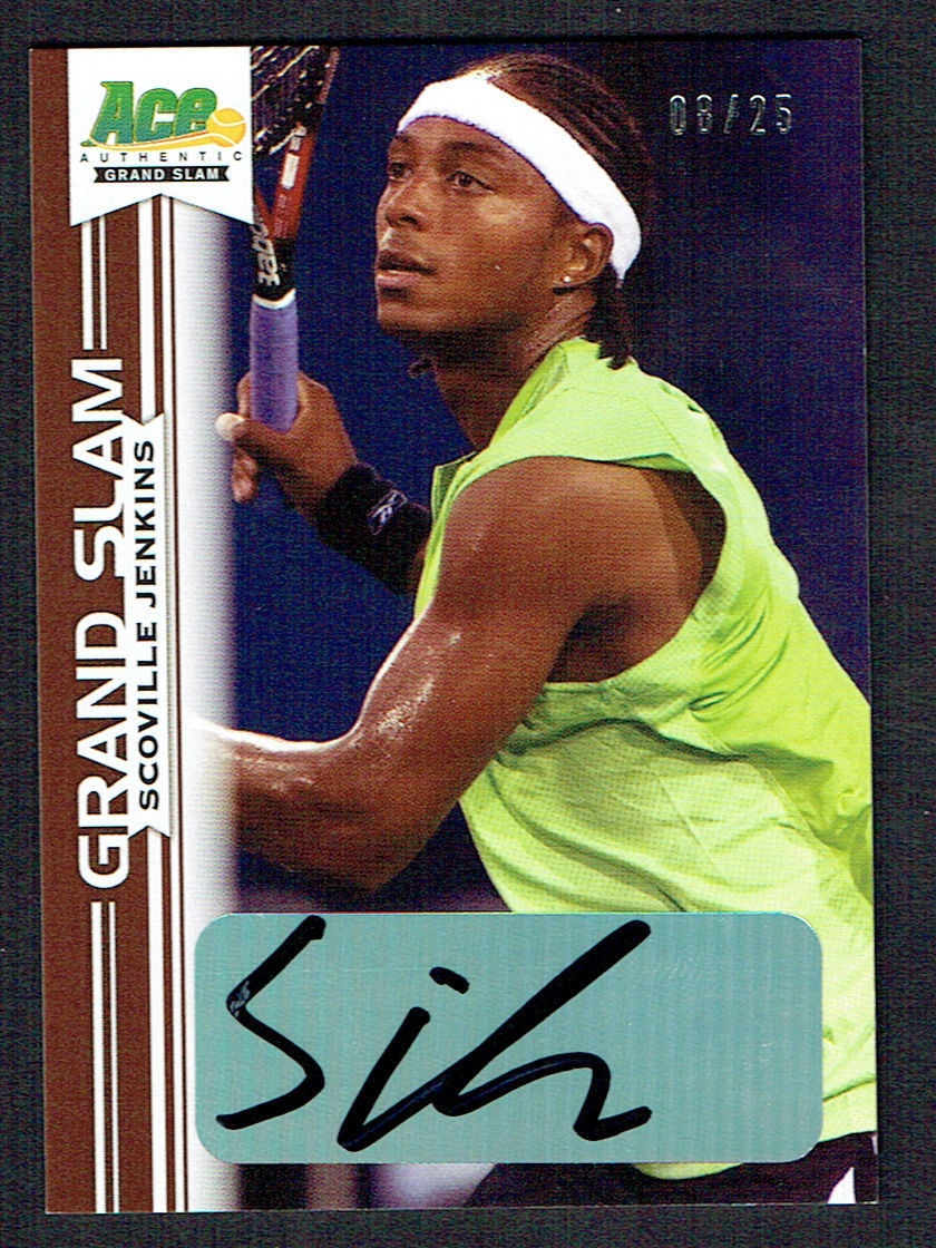 Scoville Jenkins BA-SJ1 signed autograph auto 2013 Ace Authentic Grand Slam 8/25