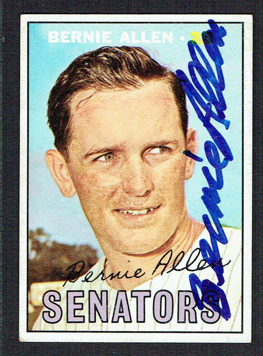 Bernie Allen #118 signed autograph auto 1967 Topps Baseball Trading Card