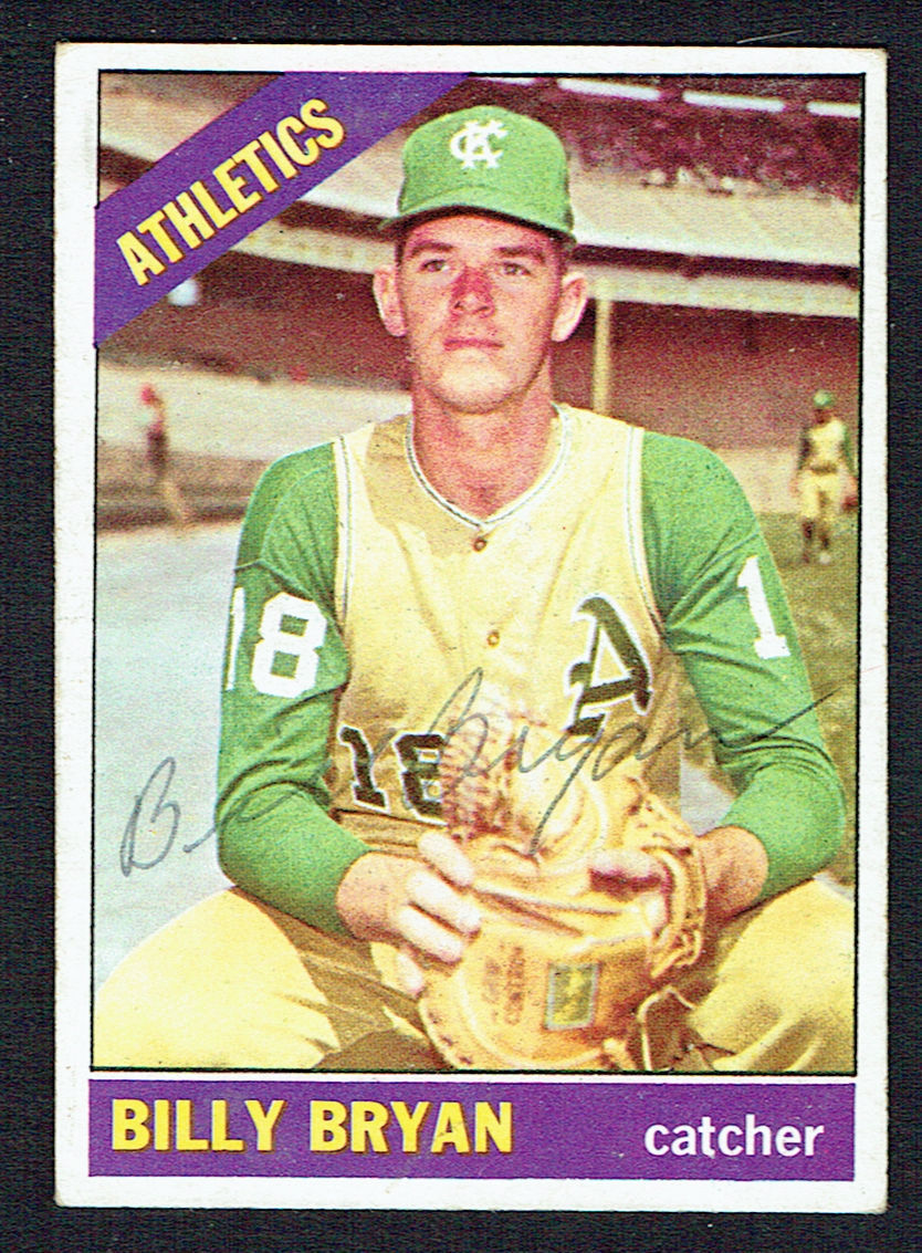 Billy Bryan #332 signed autograph auto 1966 Topps Baseball Trading Card