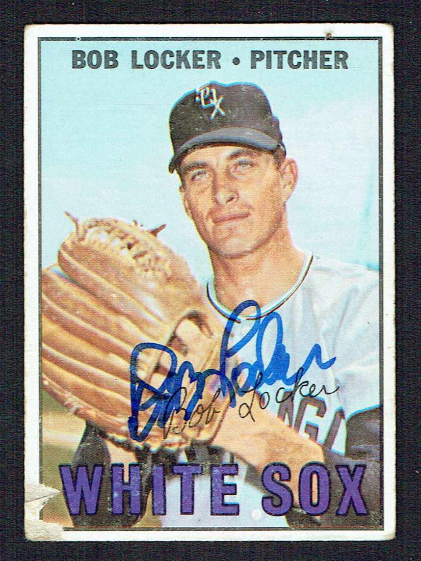 Bob Locker #338 signed autograph auto 1967 Topps Baseball Trading Card