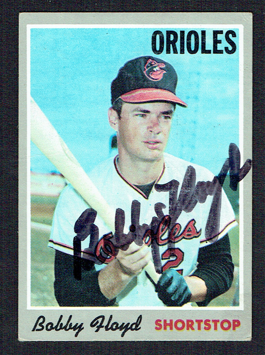 Bobby Floyd #101 signed autograph auto 1970 Topps Baseball Trading Card