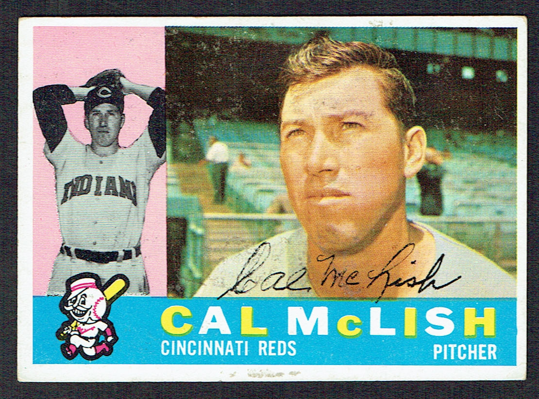 Cal McLish #110 signed autograph auto 1960 Topps Baseball Trading Card