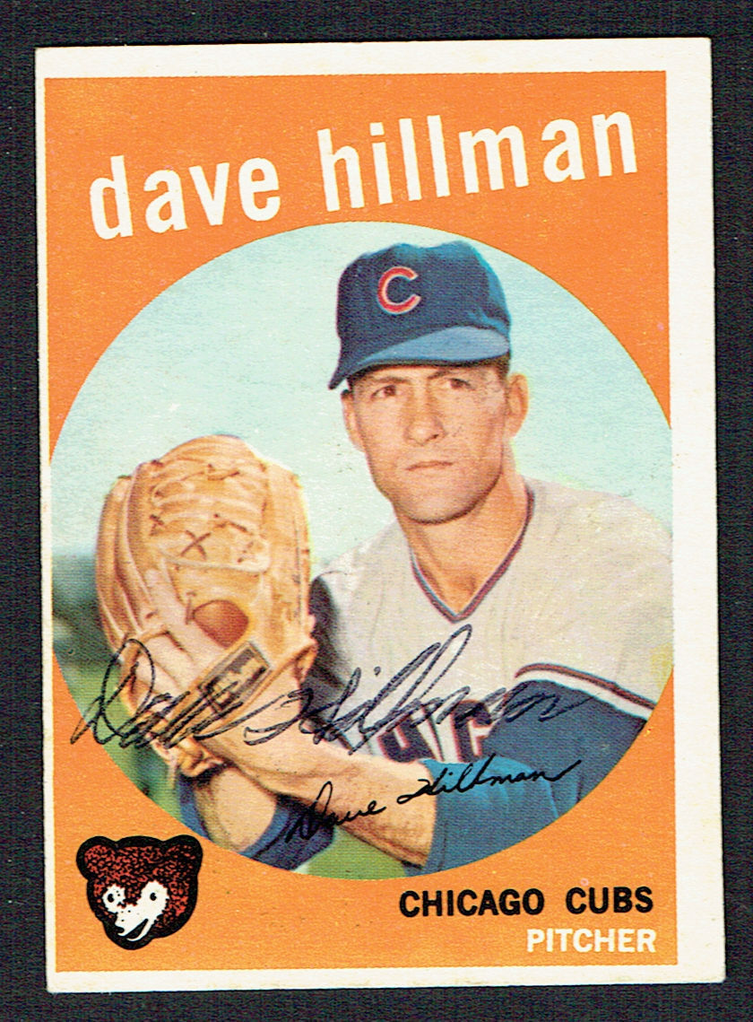 Dave Hillman #319 signed autograph auto 1959 Topps Baseball Trading Card