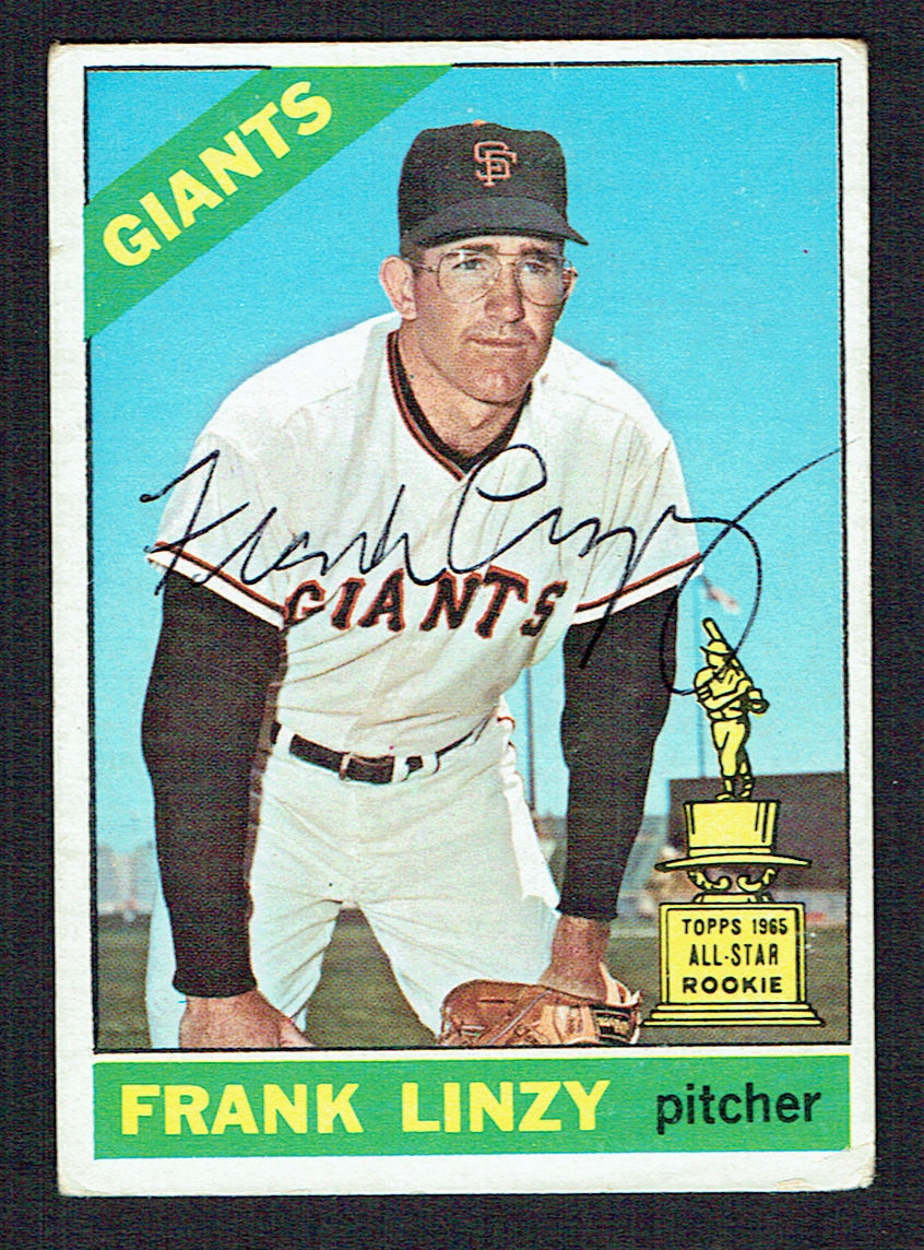 Frank Linzy #78 signed autograph auto 1966 Topps Baseball Trading Card
