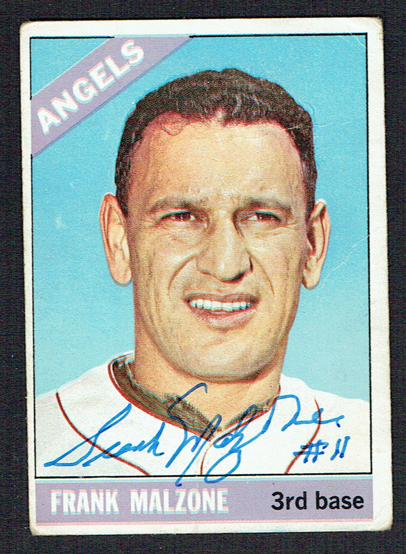 Frank Malzone #152 signed autograph auto 1966 Topps Baseball Trading Card