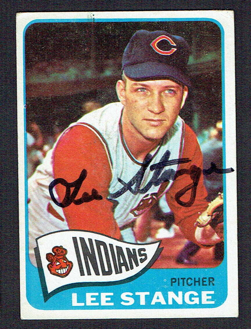 Lee Stange #448 signed autograph auto 1965 Topps Baseball Trading Card