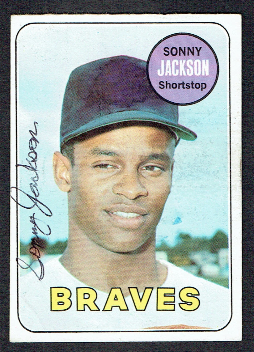 Sonny Jackson #53 signed autograph auto 1969 Topps Baseball Trading Card