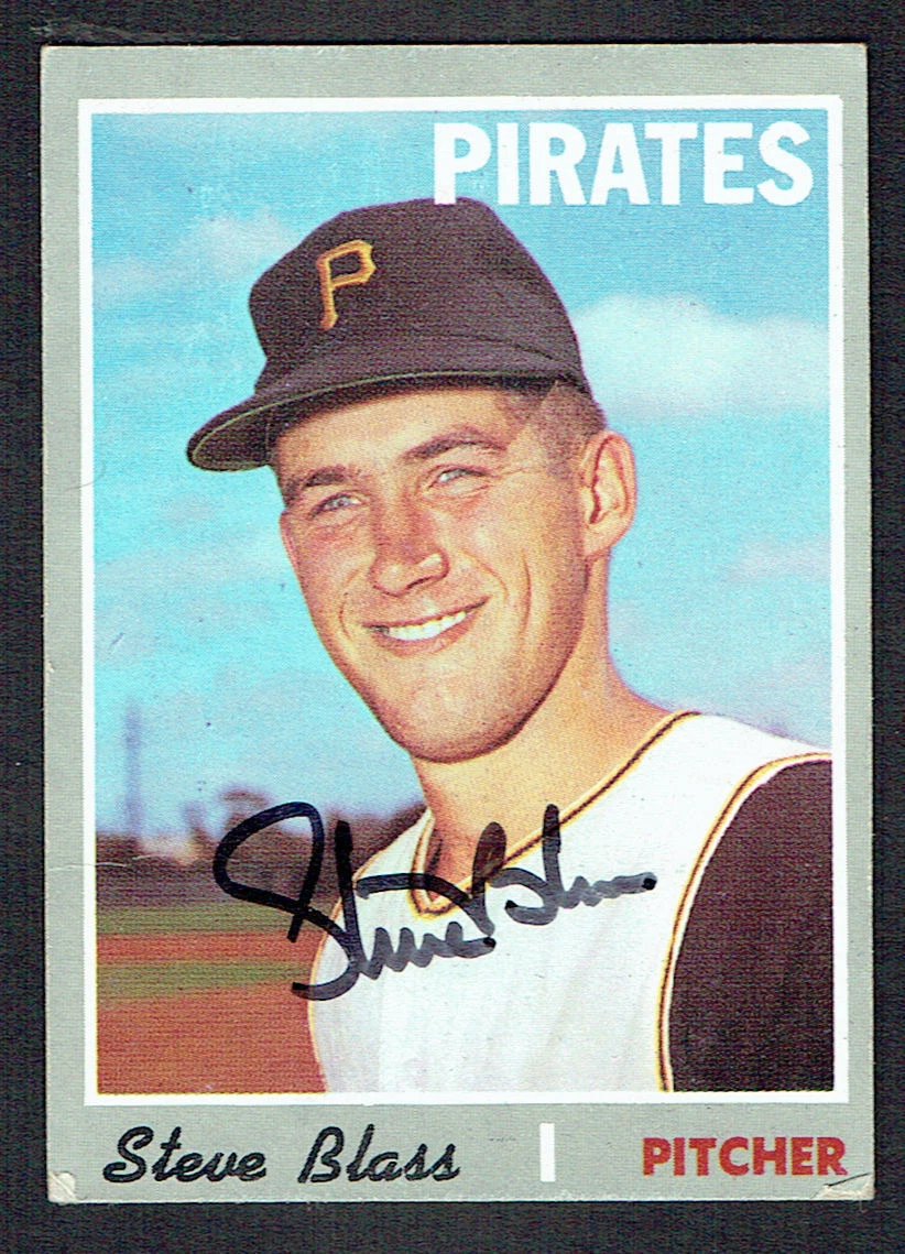 Steve Blass #396 signed autograph auto 1970 Topps Baseball Trading Card