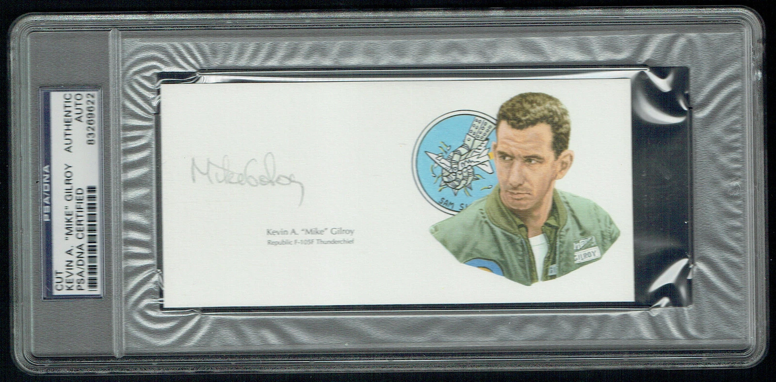 Kevin A. Mike Gilroy signed autograph auto cut from Litho PSA/DNA Slabbed