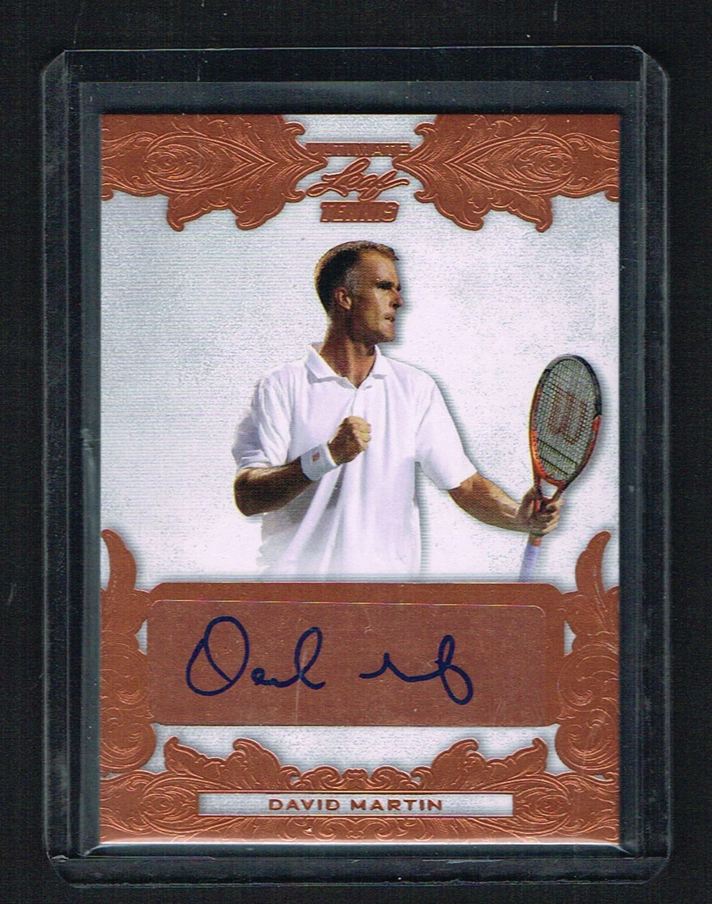 David Martin #BA-DM1 signed autograph 2015 Leaf Ultimate Tennis Bronze Auto