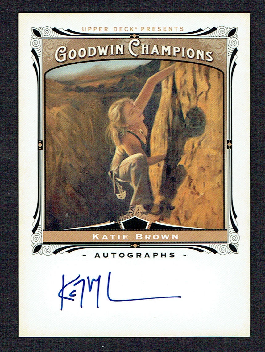 Katie Brown signed autograph auto 2013 Upper Deck Goodwin Champions Card