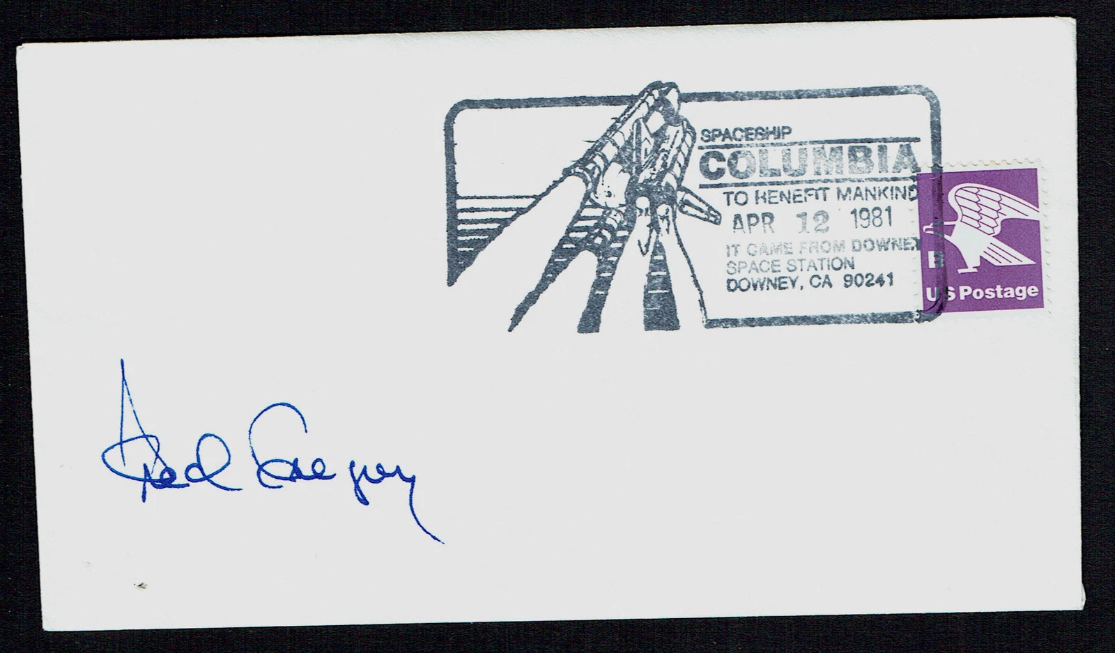 Fred Gregory signed autograph Cover NASA Astronaut on STS-51-B, STS-33, STS-44