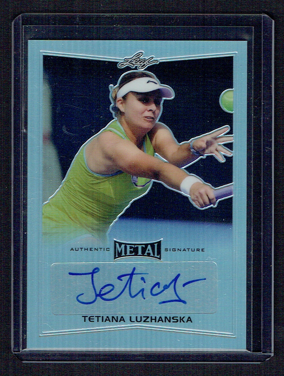 Tetiana Luzhanska signed autograph auto 2016 Leaf Metal Tennis Trading Card