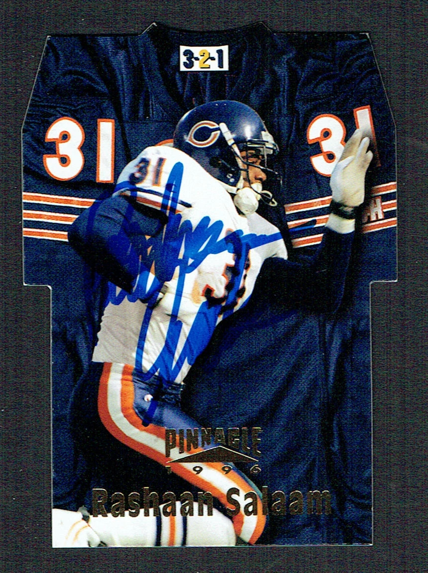 Rashaan Salaam signed autograph 1996 Pinnacle Football Trading Card