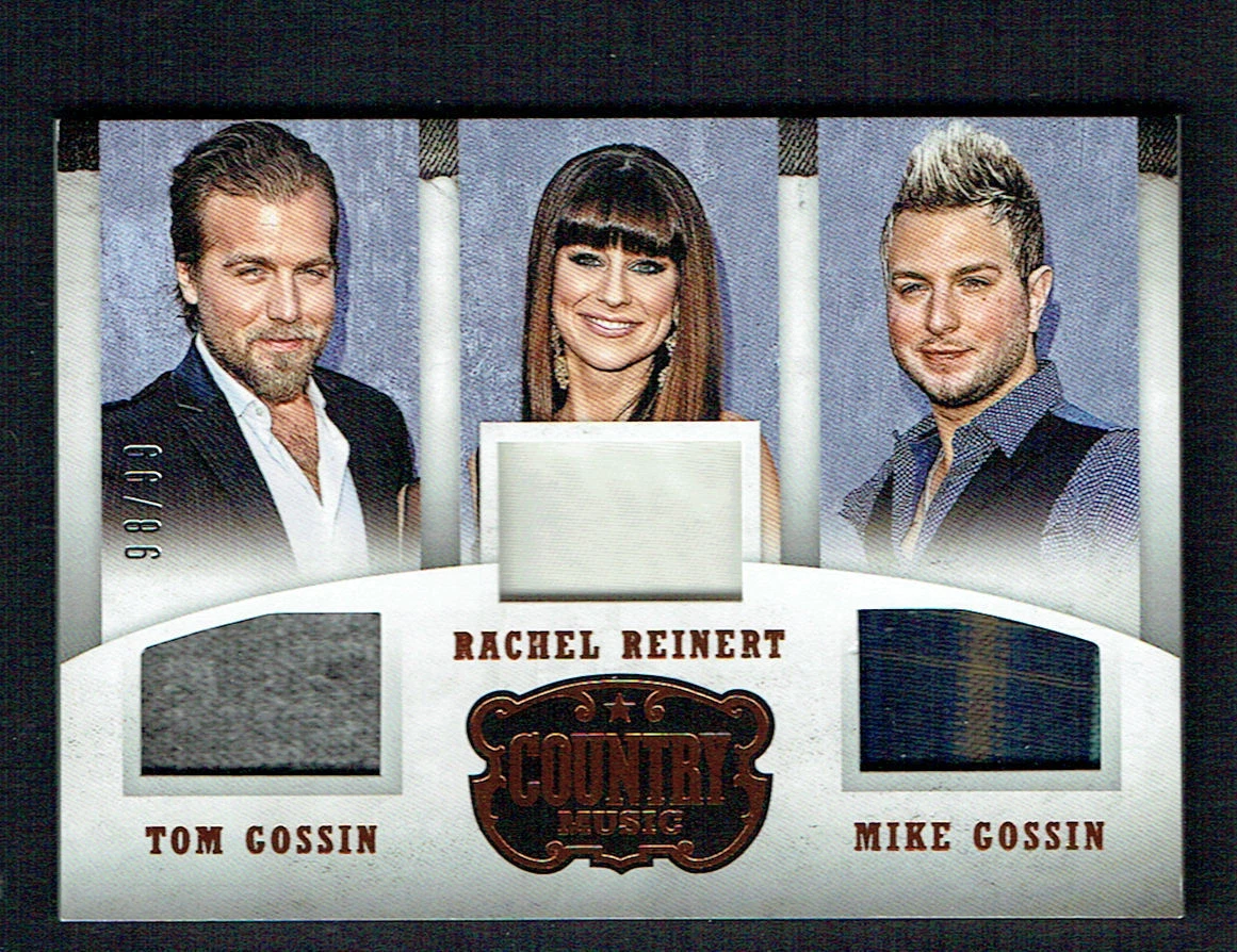 Rachel Reinert, Tom & Mike Gossin 98/99 Panini Country Music Musician Materials
