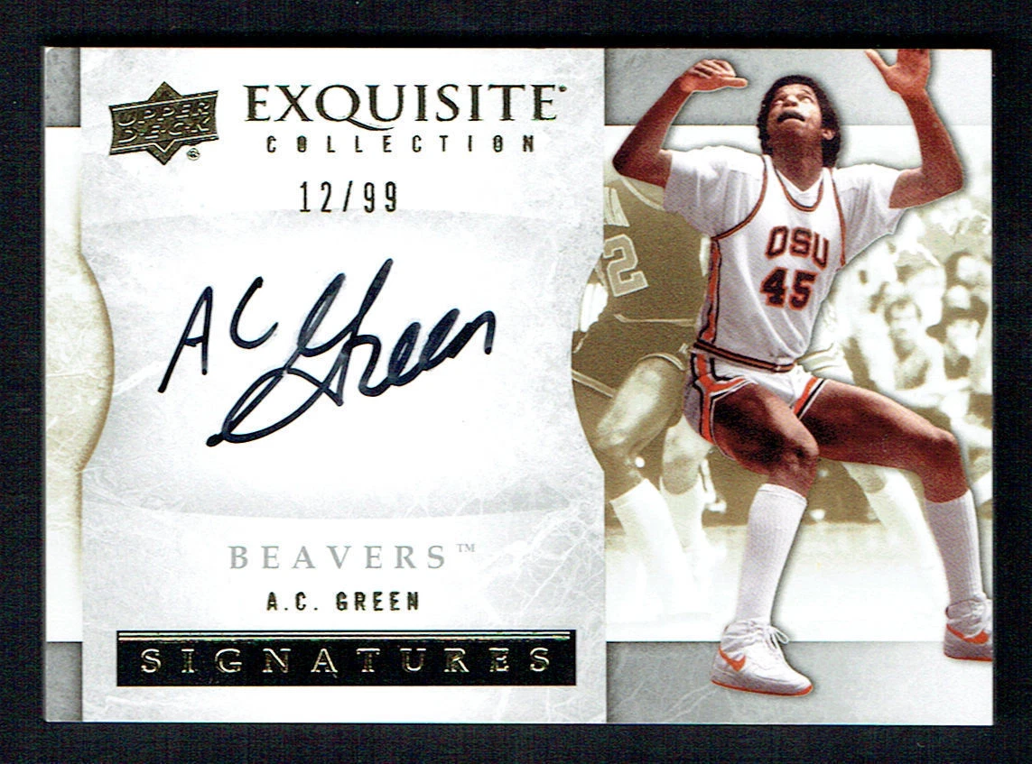 A.C. Green #S-AG signed autograph 2012-13 Upper Deck Exquisite Collection Card