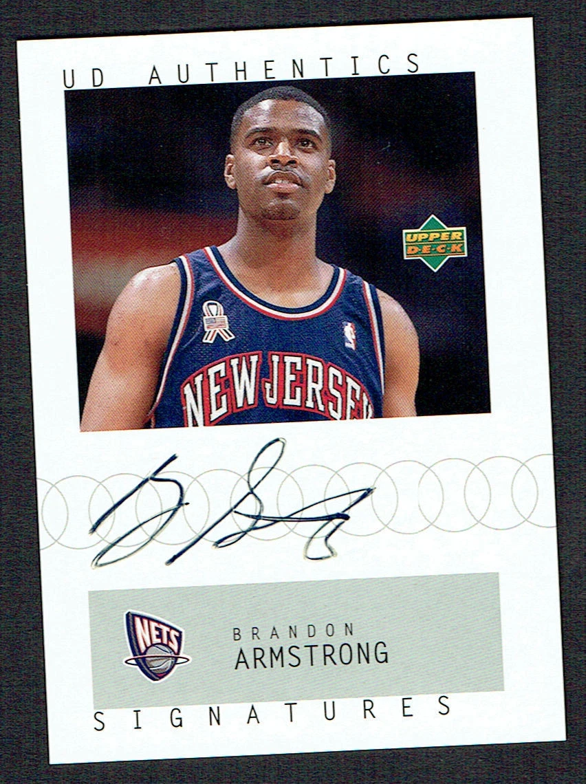 Brandon Armstrong signed autograph 2002 Upper Deck Authentics Signatures Card