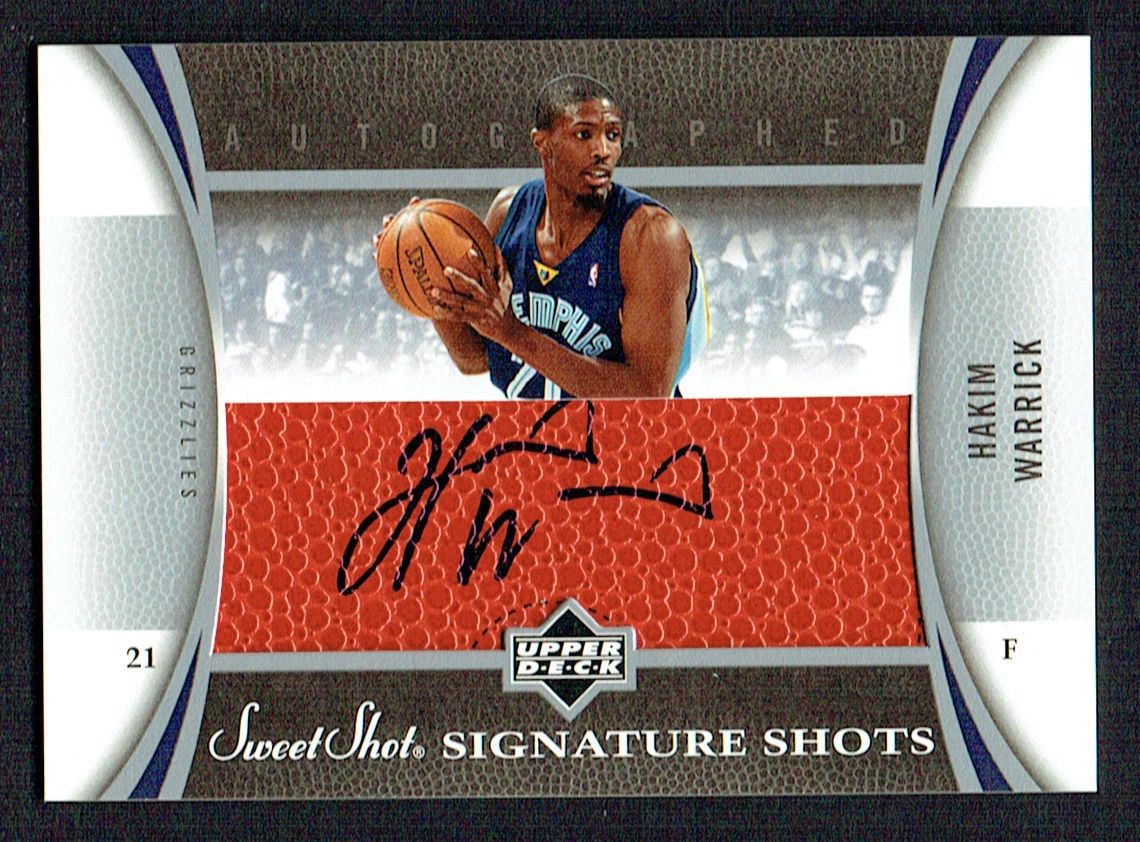 Hakim Warrick signed autograph auto 2006-07 Upper Deck Sweet Shot Trading Card