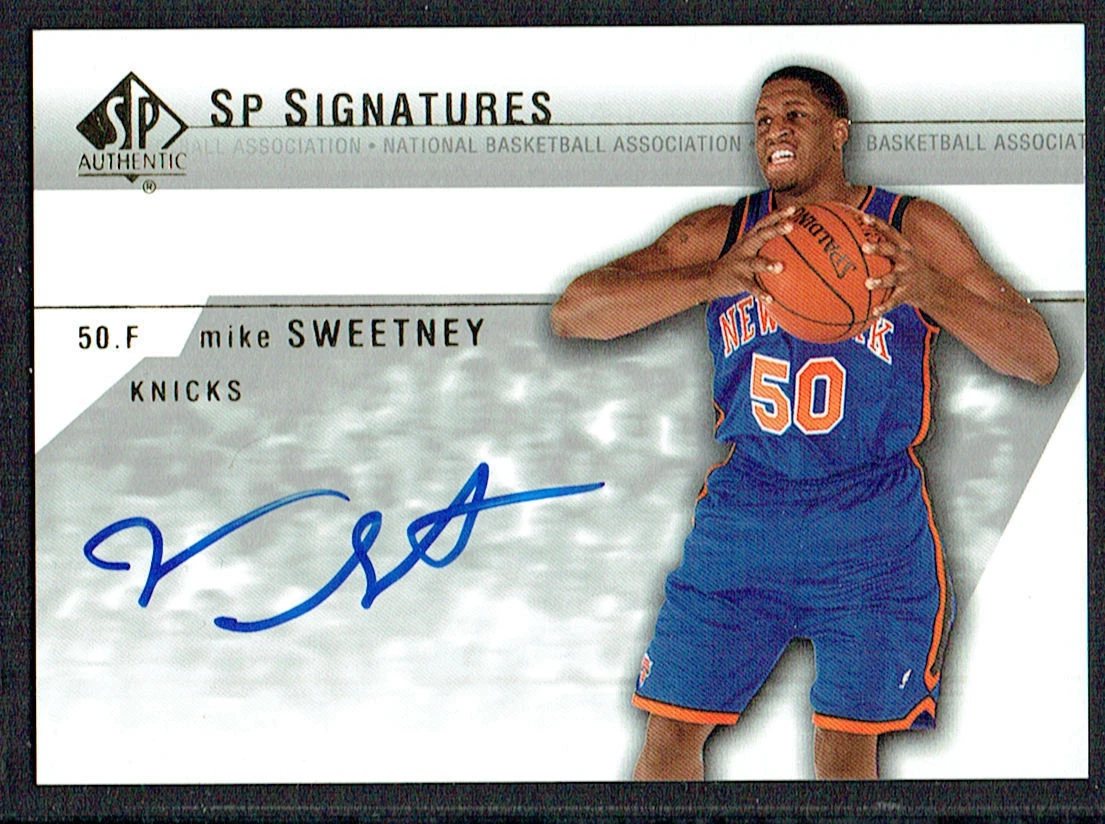 Mike Sweetney #MS-A signed autograph auto 2004 Upper Deck SP Authentic Signature