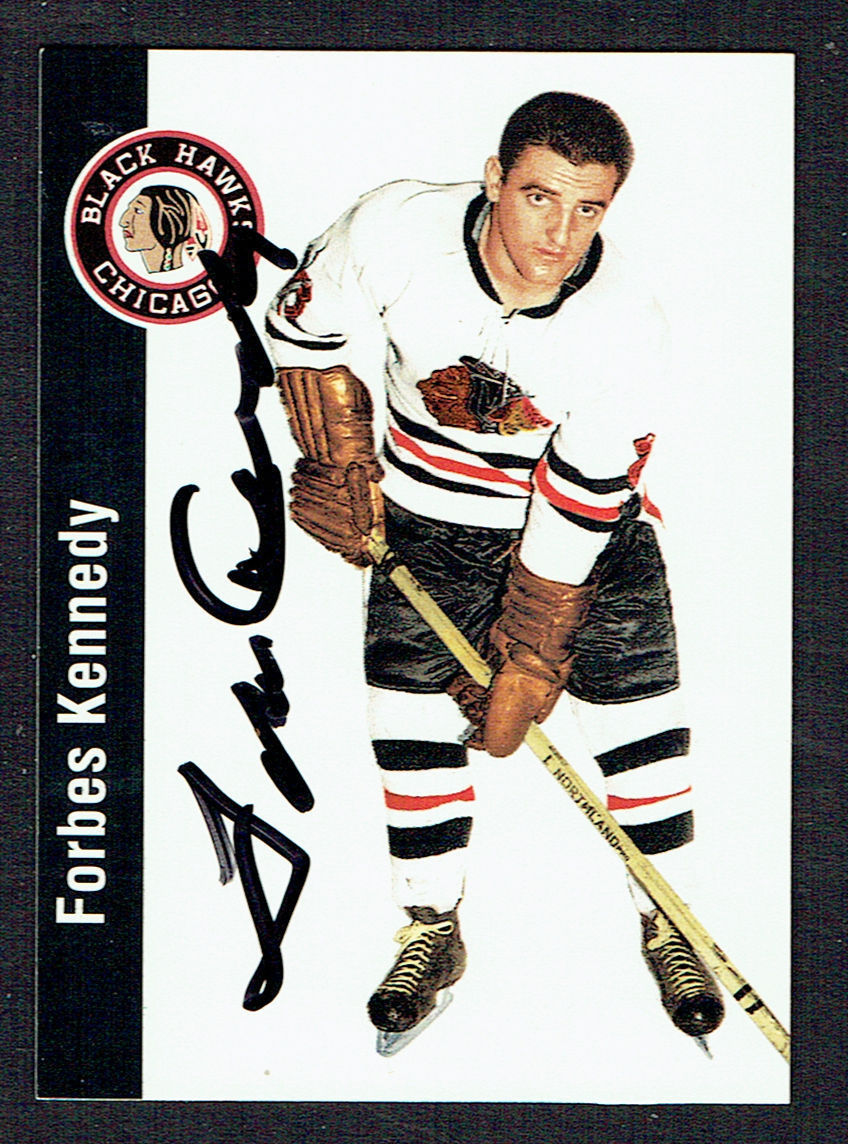 Forbes Kennedy #35 signed autograph 1994 Parkhurst Missing Link 1956-57 Card