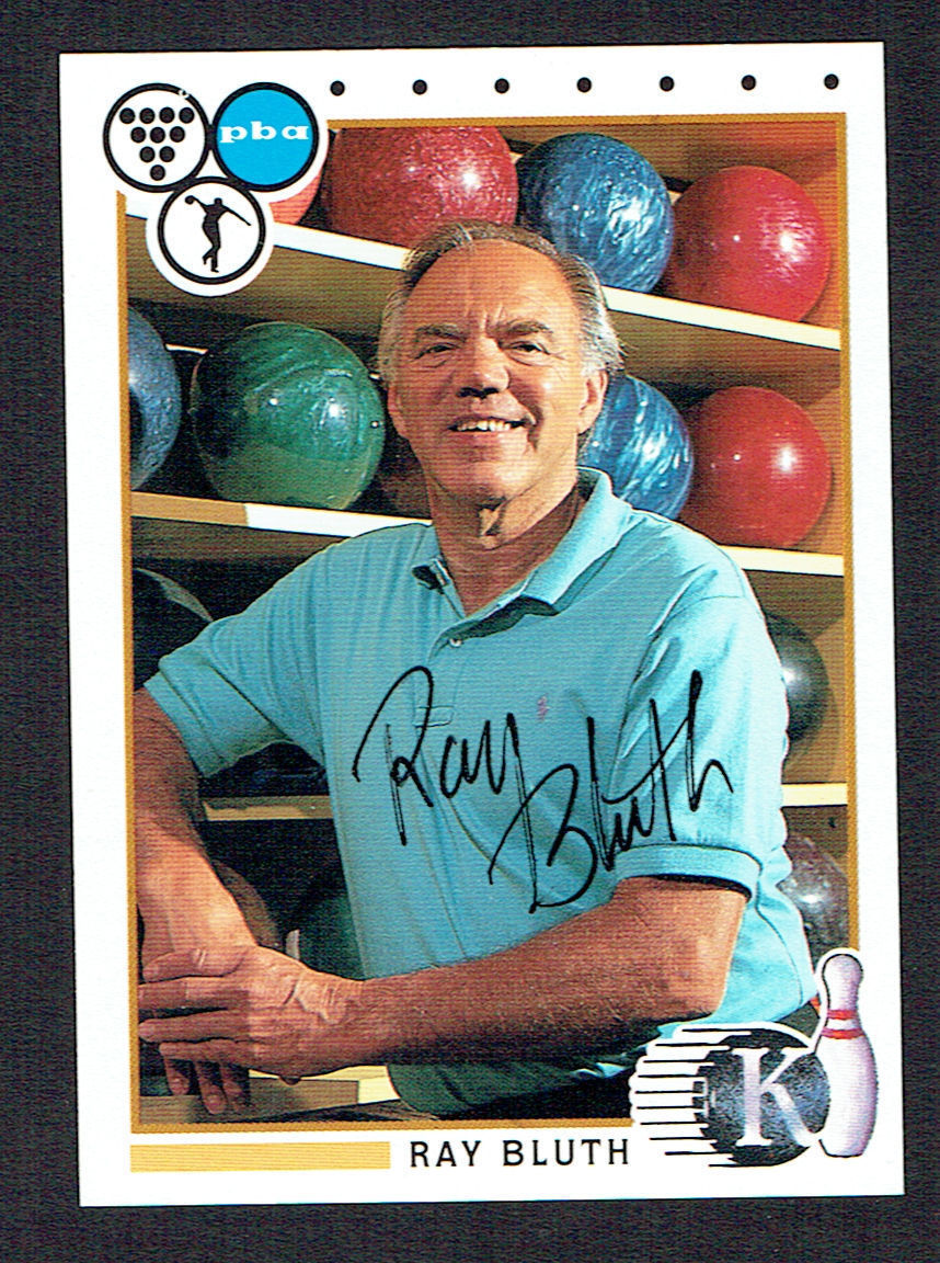 Ray Bluth #12 signed autograph auto 1990 Kingpins PBA Bowling Trading Card