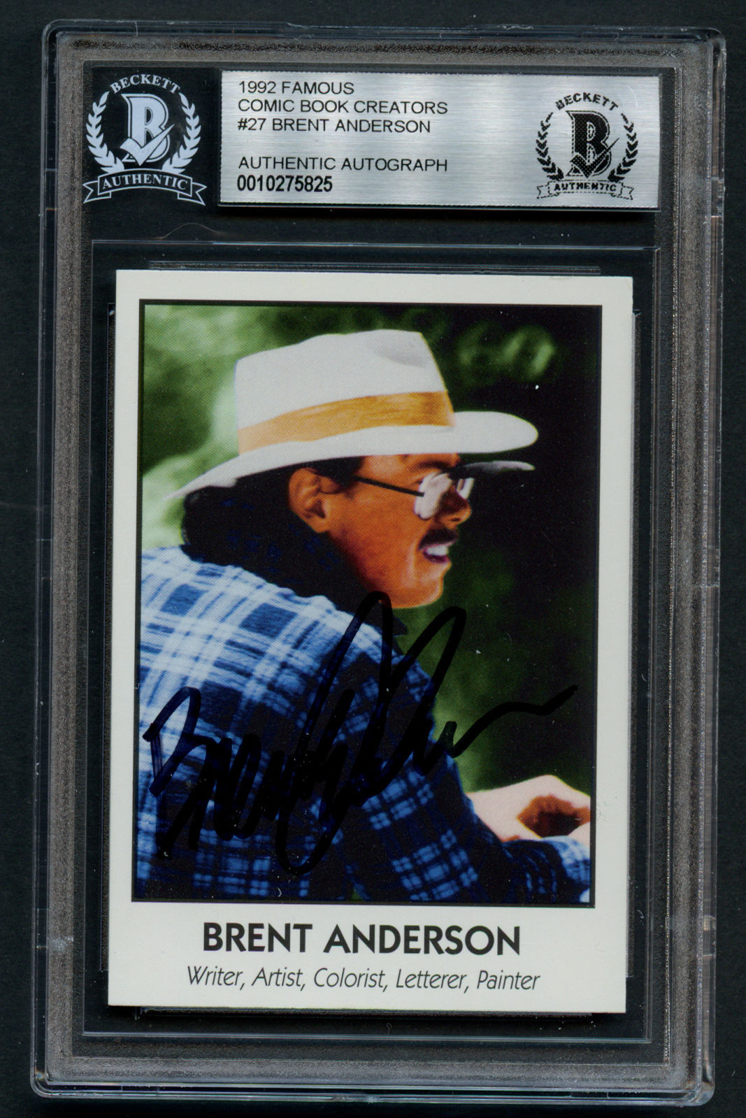 Brent Anderson #27 signed autograph 1992 Famous Comic Book Creators Card BAS