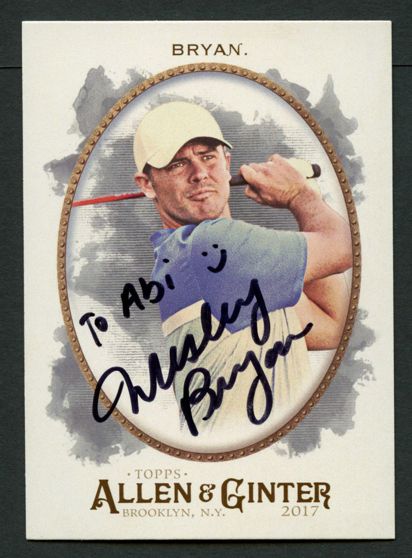 Wesley Bryan #163 signed autograph auto 2017 Allen & Ginter Topps Trading Card
