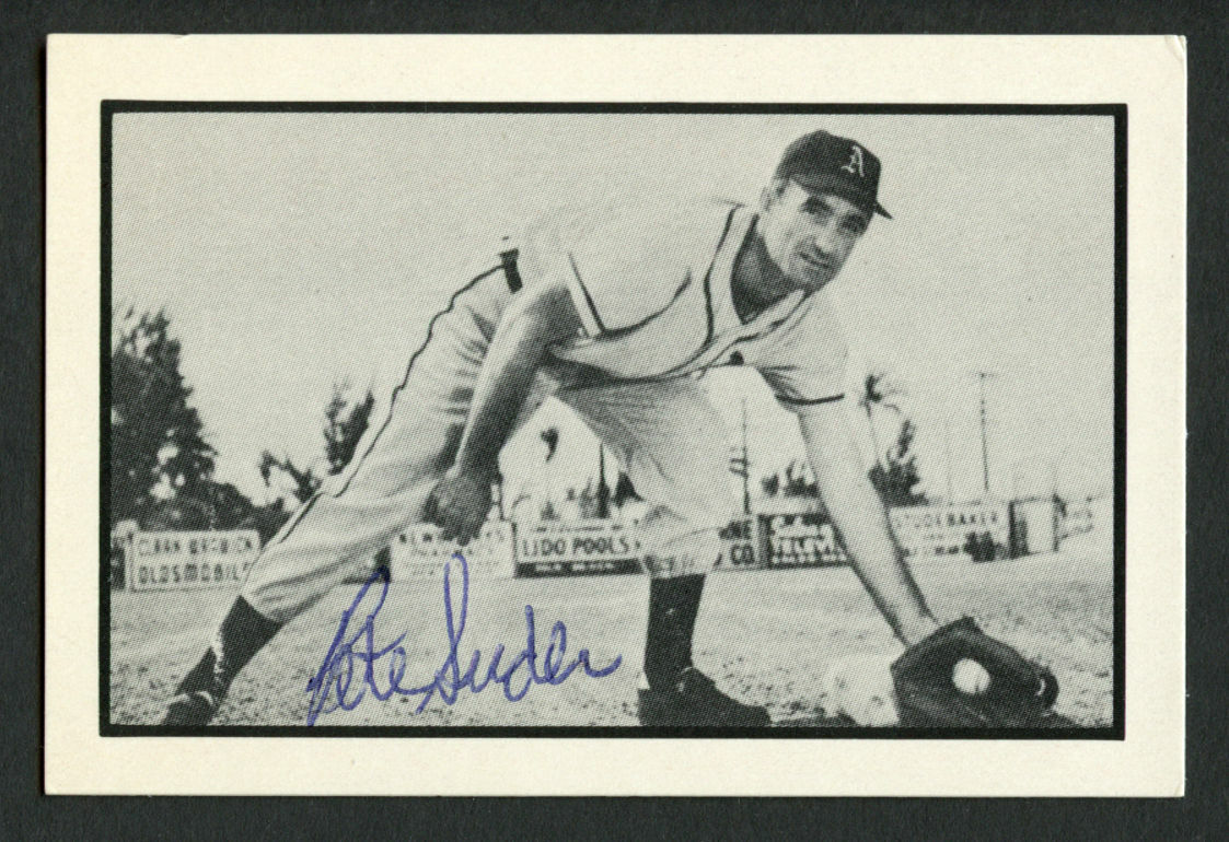 Pete Suder #8 signed autograph auto 1983 B.G.H.L.I. Bowman Baseball Card