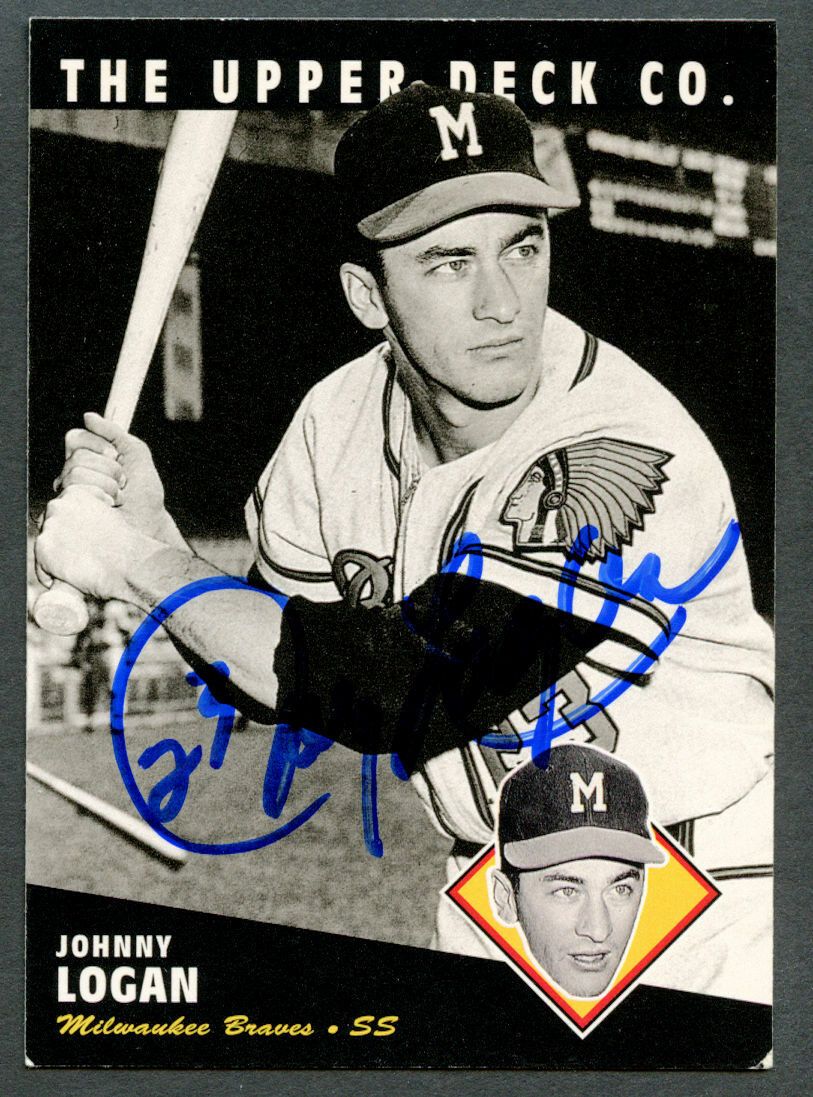 Johnny Logan #83 signed autograph auto 1994 Upper Deck Co. BAT Baseball Card