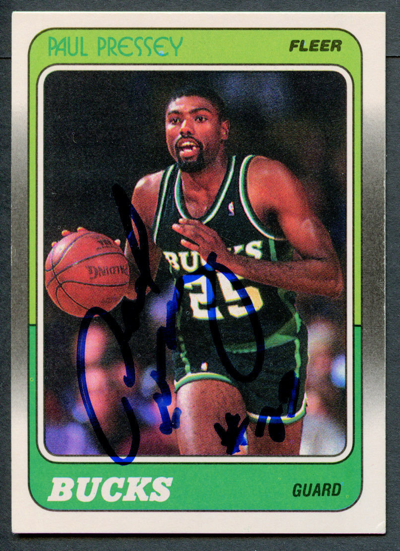 Paul Pressey #75 signed autograph auto 1988-89 Fleer Basketball Trading Card