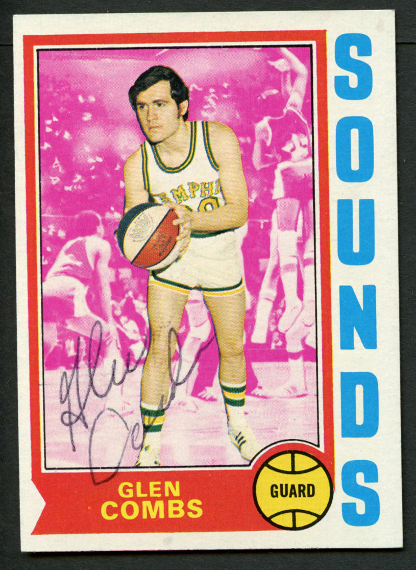 Glen Combs #199 signed autograph auto 1974-75 Topps Basketball Trading Card