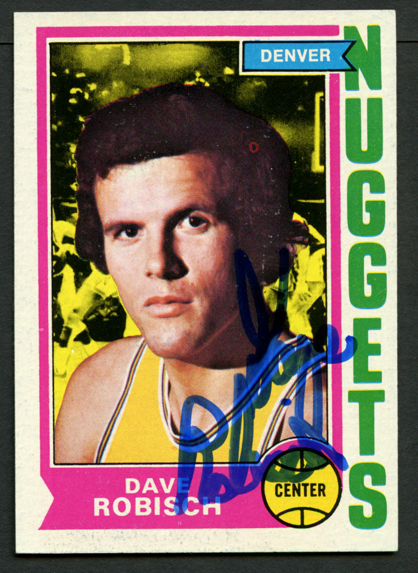 Dave Robisch #183 signed autograph auto 1974-75 Topps Basketball Trading Card