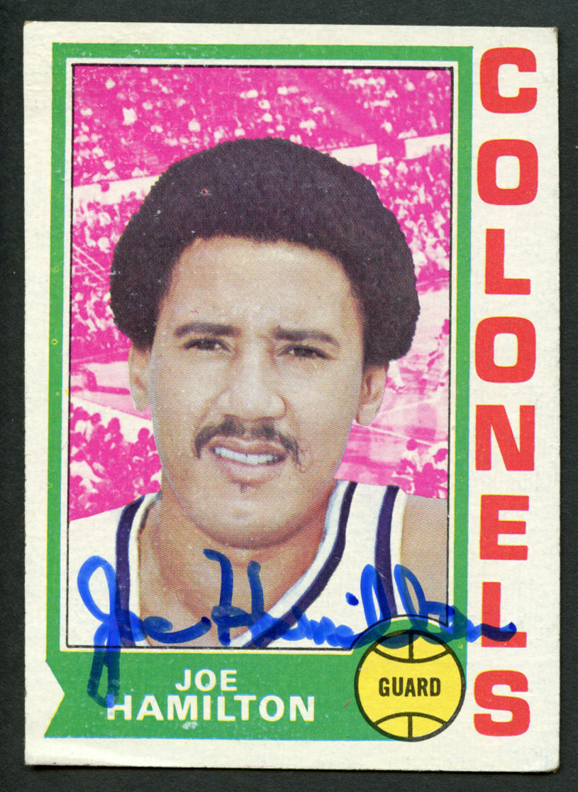 Joe Hamilton #217 signed autograph auto 1974-75 Topps Basketball Trading Card