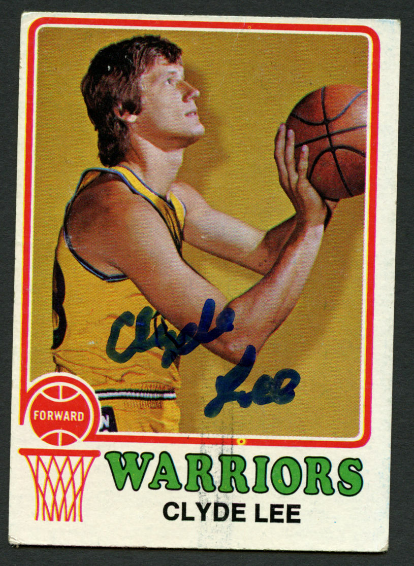 Clyde Lee #143 signed autograph auto 1973-74 Topps Basketball Trading Card