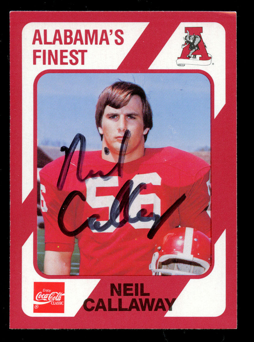 Neil Callaway #427 signed autograph Alabama's Finest Collegiate Collection Card