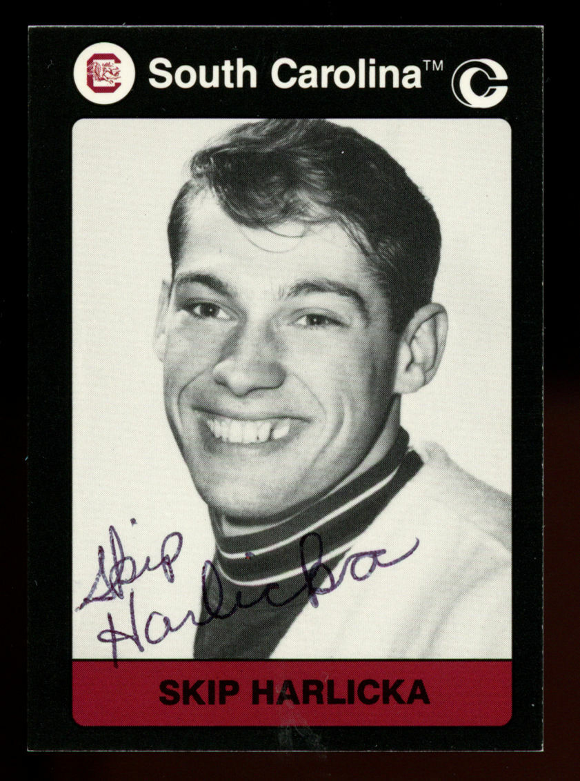 Skip Harlicka #158 signed autograph South Carolina Collegiate Collection Card