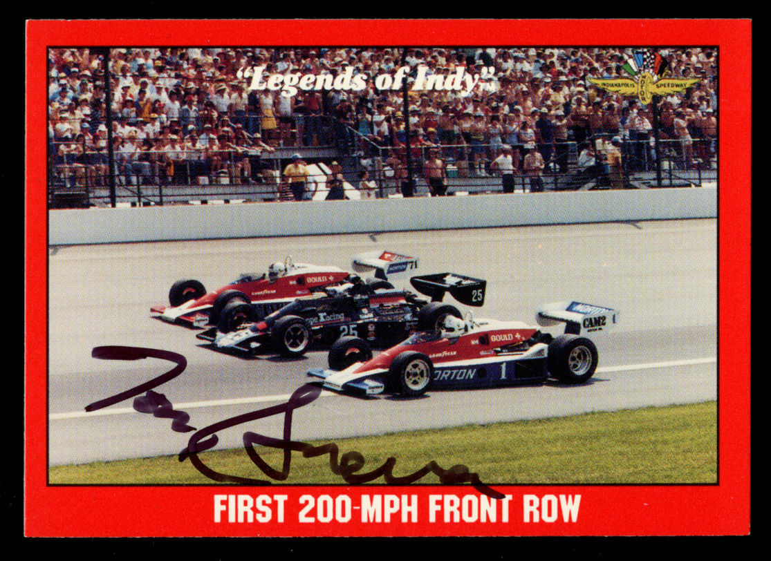 Tom Sneva #84 signed autograph auto 1992 Legend of Indy Trading Card