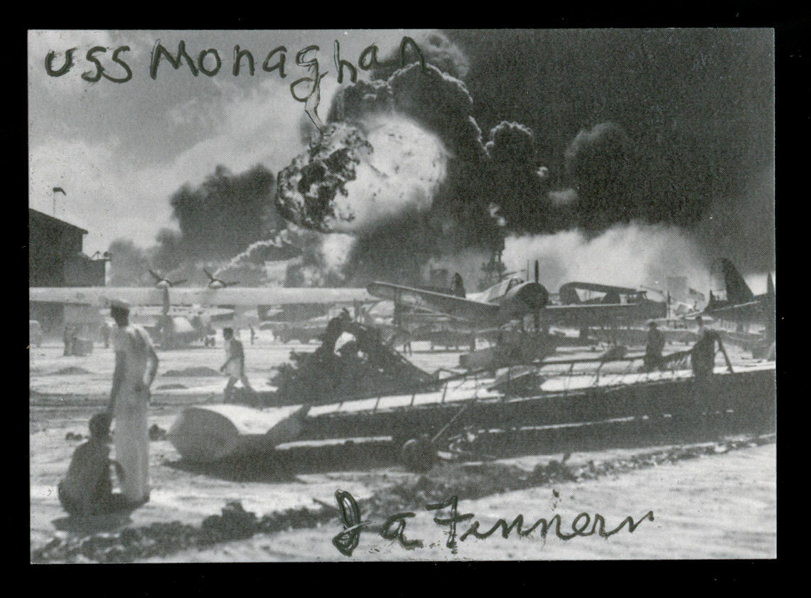Julius Finnern (d. 2012) signed autograph auto Pearl Harbor Survivor WWII Card