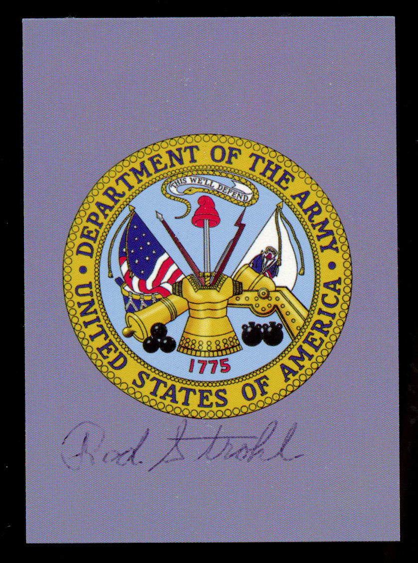 Rod Strohl (d. 2019) signed autograph Band of Brothers 101st Airborne WWII Card