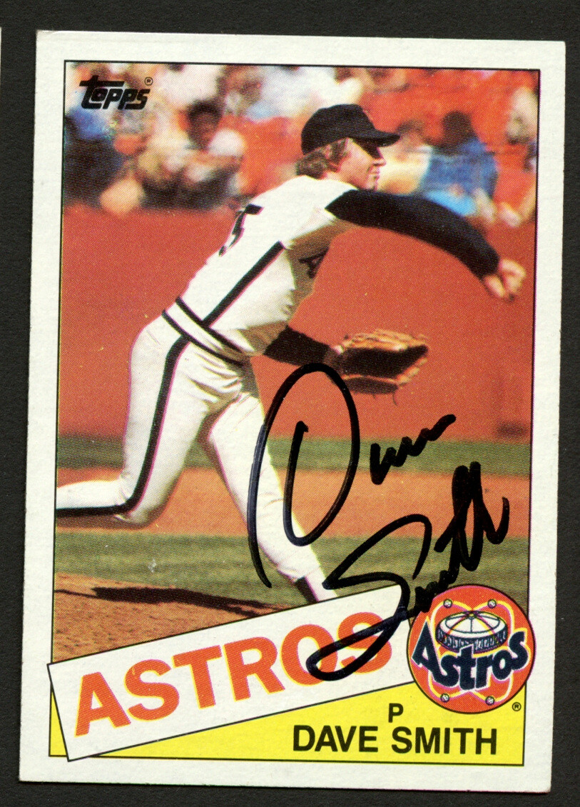 Dave Smith #123 signed autograph auto 1985 Topps Baseball Trading Card