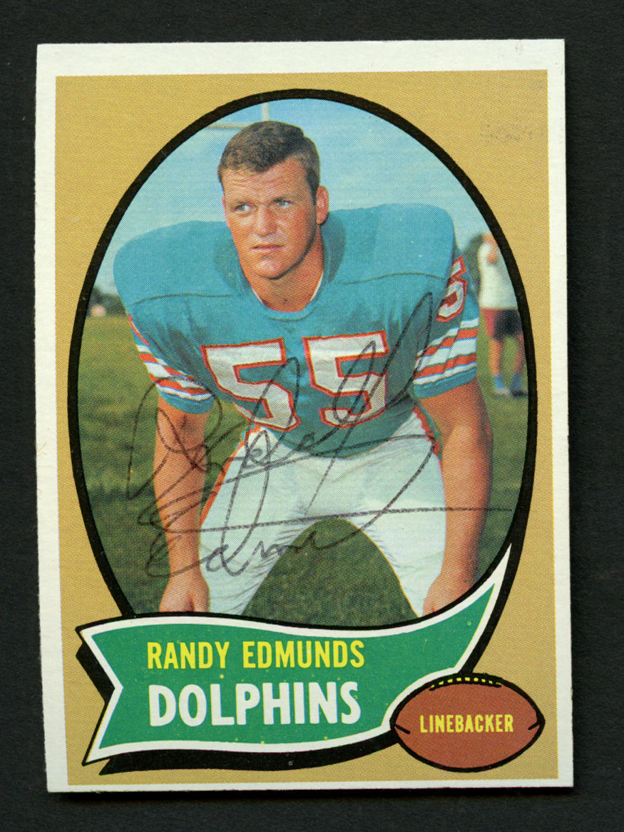Randy Edmunds #34 signed autograph auto 1970 Topps Football Trading Card