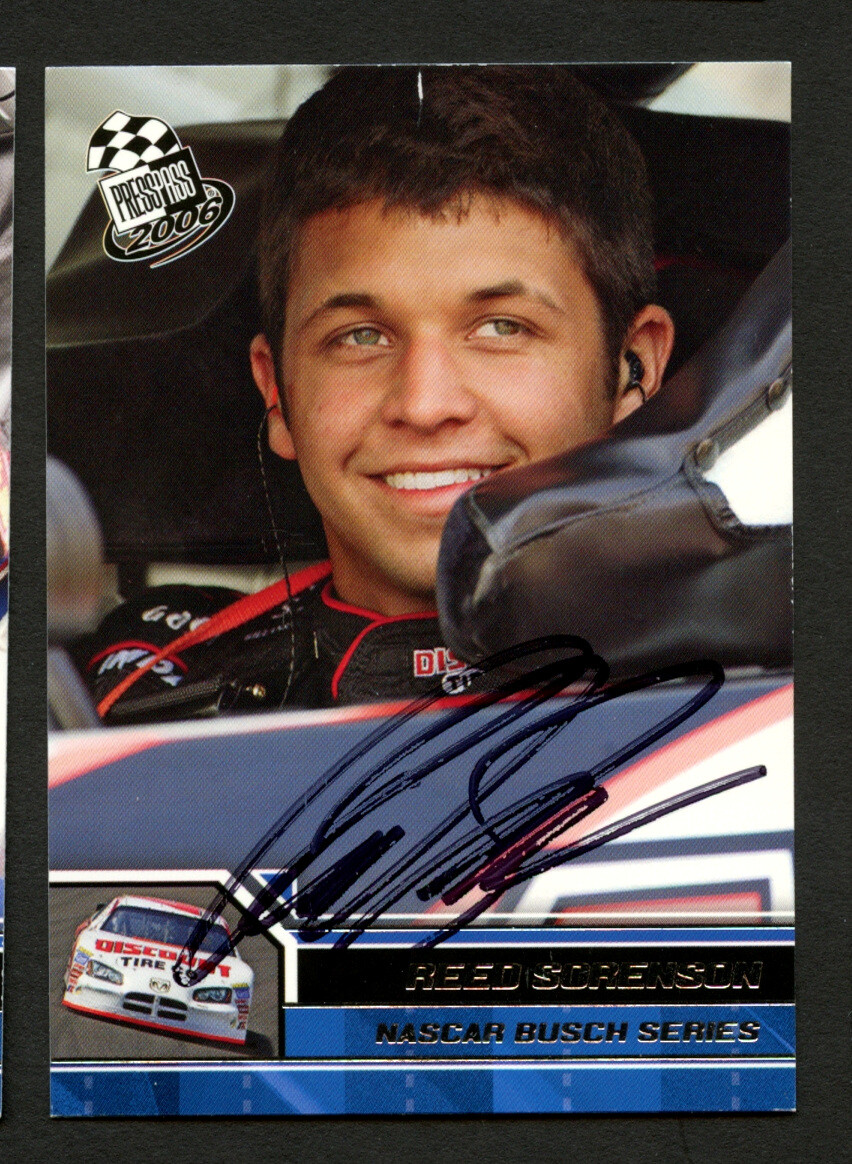 Reed Sorenson #41 signed autograph auto 2006 Press Pass NASCAR Trading Card