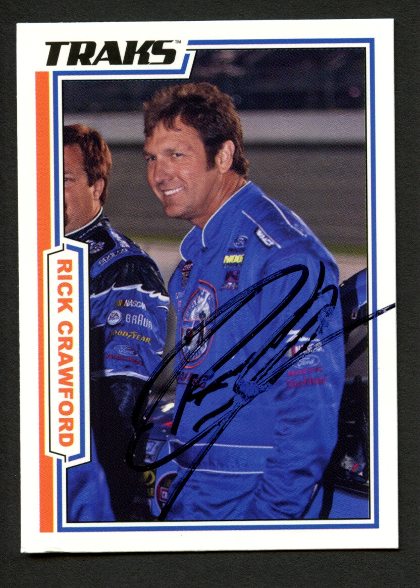 Rick Crawford #64 signed autograph auto 2006 TRAKS NASCAR Trading Card