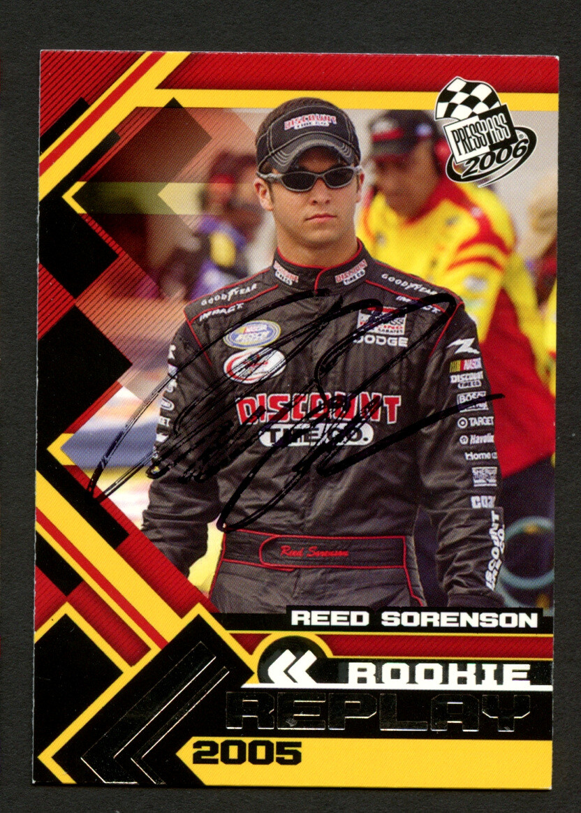 Reed Sorenson #71 signed autograph auto 2006 Press Pass NASCAR Trading Card
